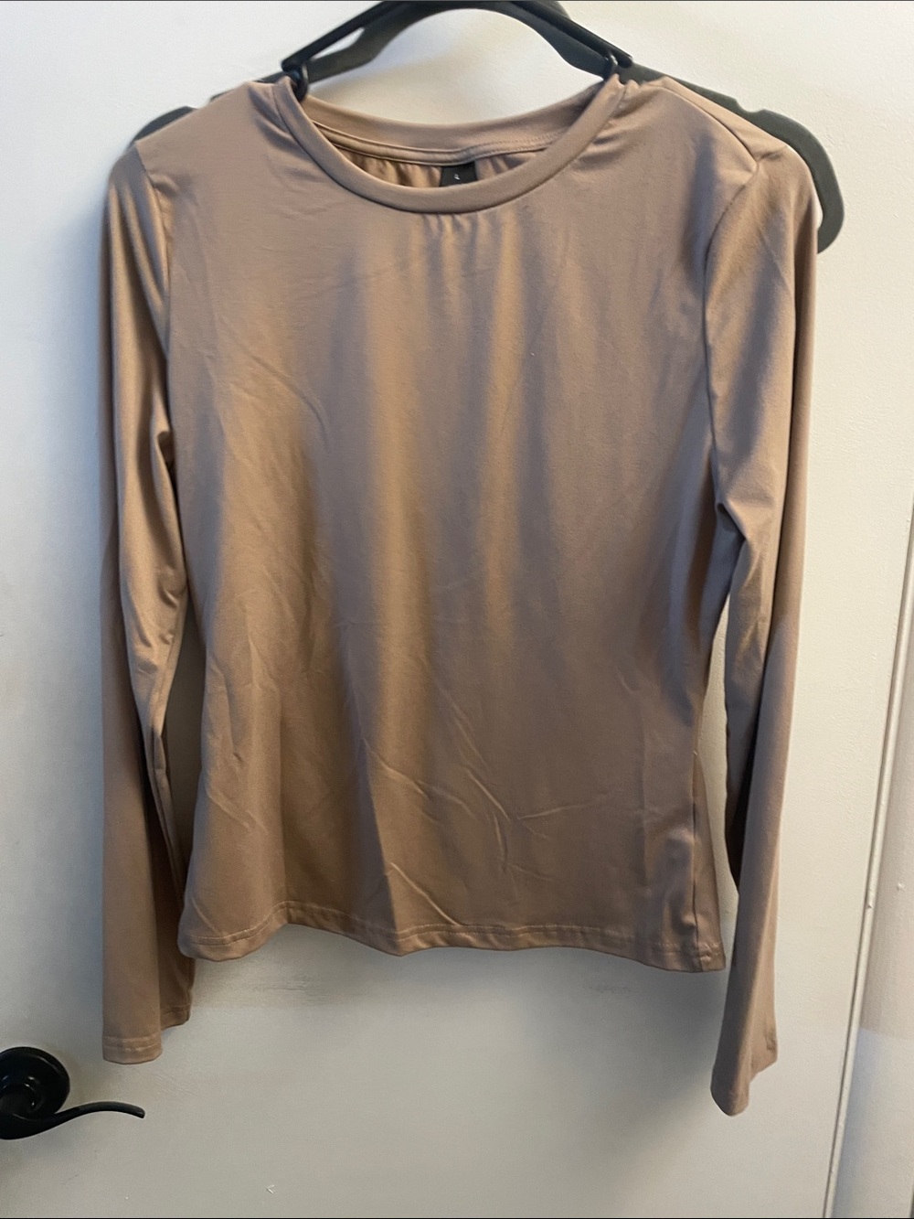 Long Sleeve Crewneck Tee - Taupe